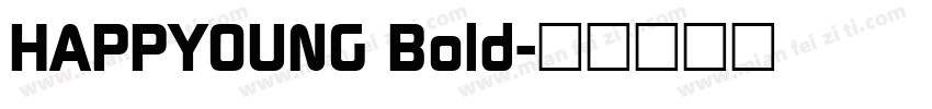 HAPPYOUNG Bold字体转换